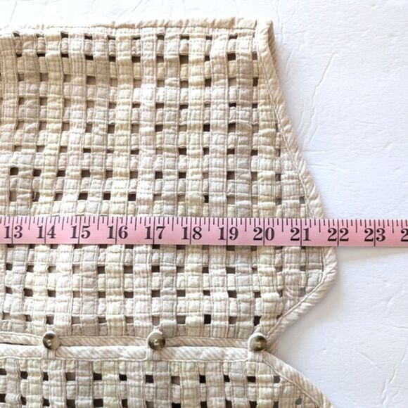 Van Heusen Cottagecore Women's Lattice Vest Cream Medium - Picture 10 of 11